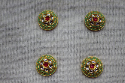 Meenakari Raw Material Loose Beads Spacers, Connectors, Components for Jewellery Making |Size