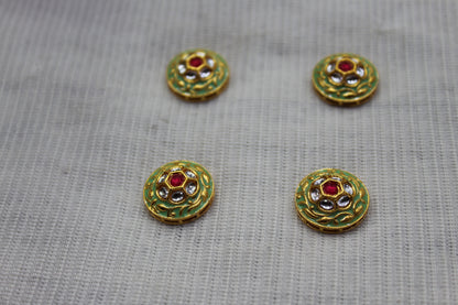 Meenakari Raw Material Loose Beads Spacers, Connectors, Components for Jewellery Making |Size
