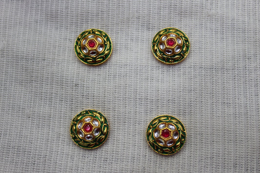 Meenakari Raw Material Loose Beads Spacers, Connectors, Components for Jewellery Making |Size