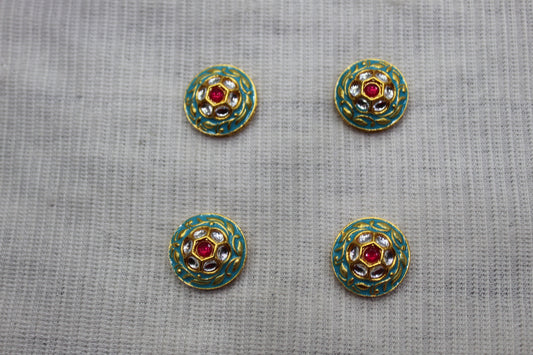 Meenakari Raw Material Loose Beads Spacers, Connectors, Components for Jewellery Making |Size