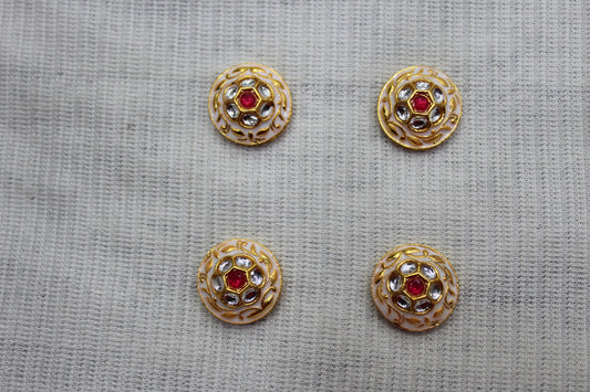 Meenakari Raw Material Loose Beads Spacers, Connectors, Components for Jewellery Making |size 30 mm