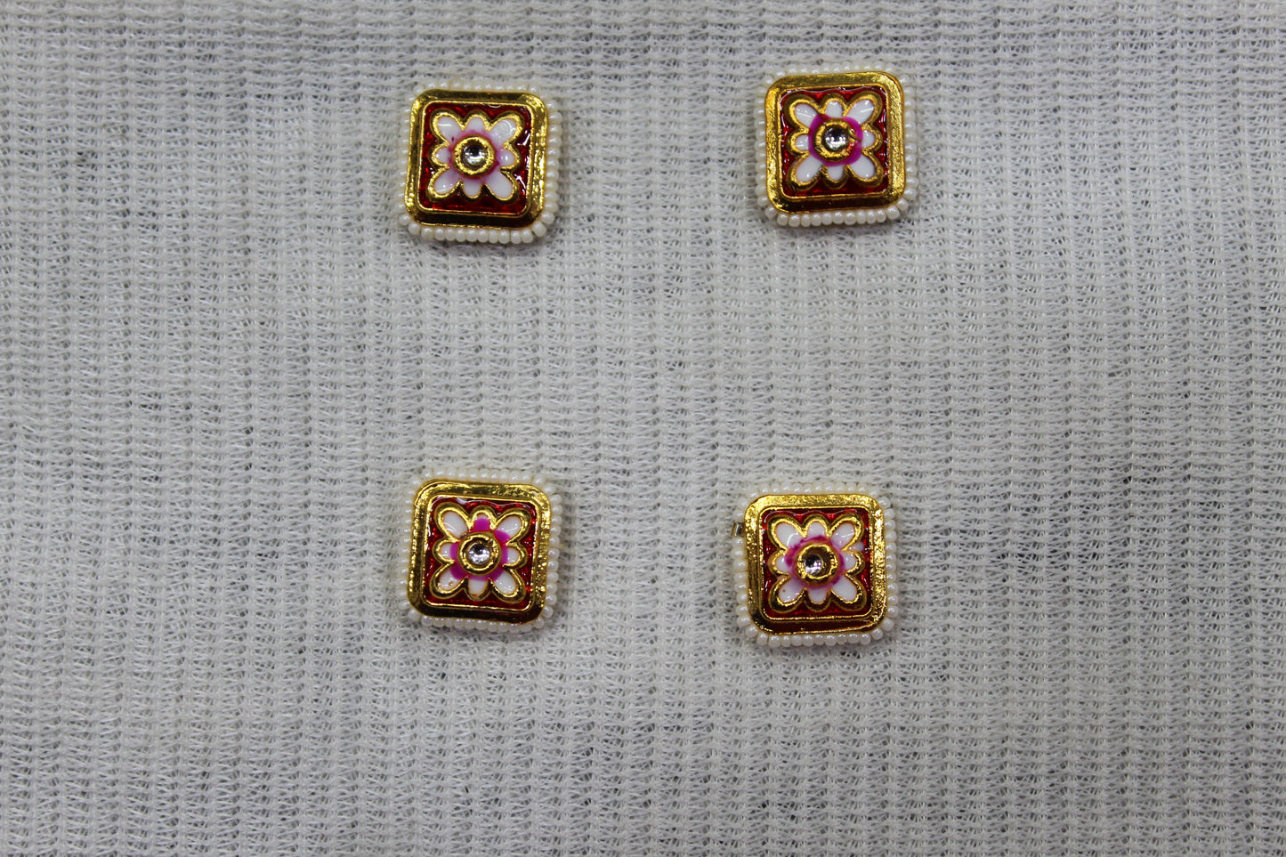 Meenakari Raw Material Loose Beads Spacers, Connectors, Components for Jewellery Making |Size 30mn