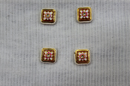 Meenakari Raw Material Loose Beads Spacers, Connectors, Components for Jewellery Making |Size 30mn