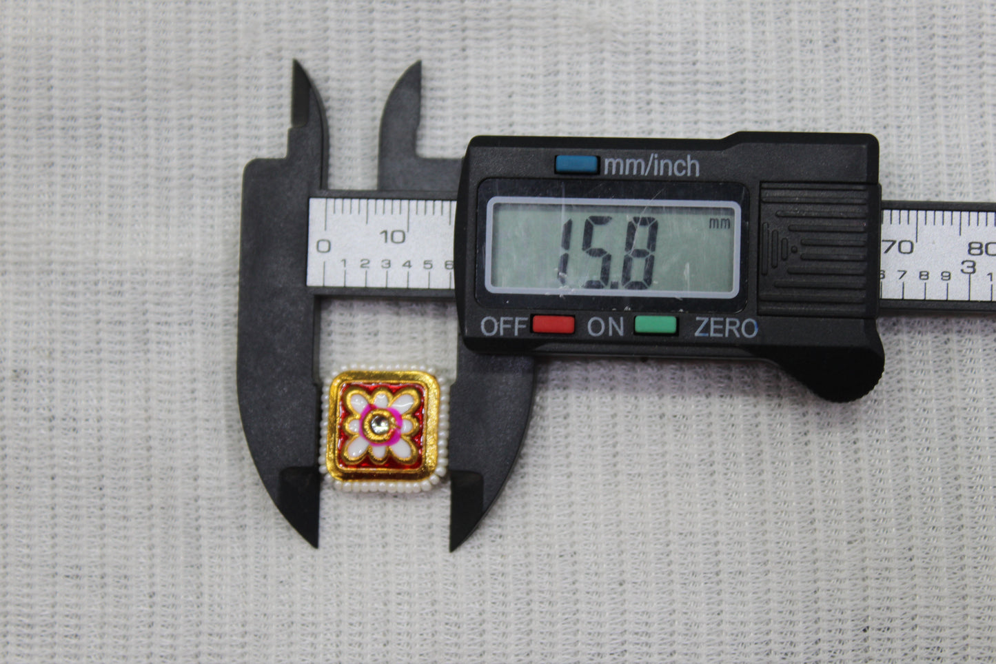 Meenakari Raw Material Loose Beads Spacers, Connectors, Components for Jewellery Making |Size 30mn