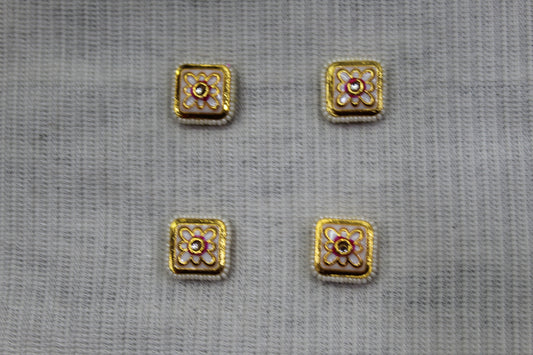 Meenakari Raw Material Loose Beads Spacers, Connectors, Components for Jewellery Making |Size : 16.6