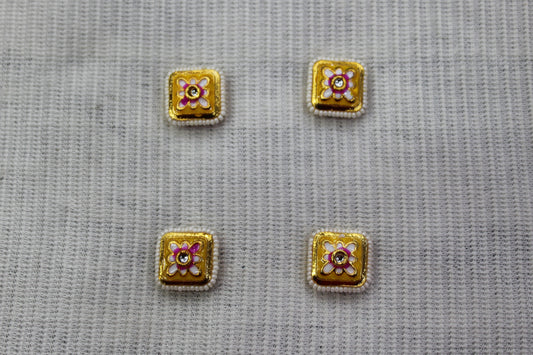 Meenakari Raw Material Loose Beads Spacers, Connectors, Components for Jewellery Making