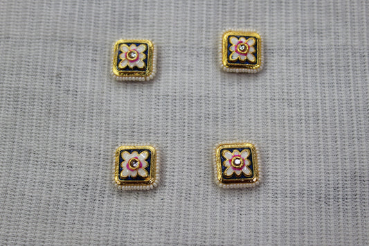 Meenakari Raw Material Loose Beads Spacers, Connectors, Components for Jewellery Making