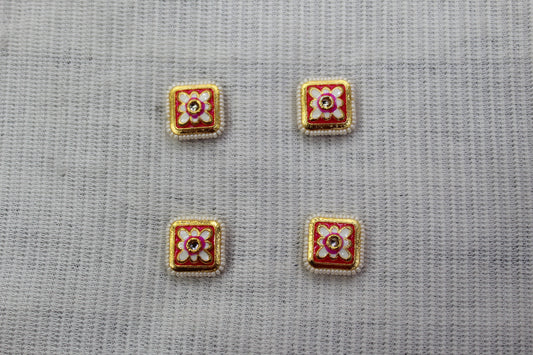 Meenakari Raw Material Loose Beads Spacers, Connectors, Components for Jewellery Making |Size