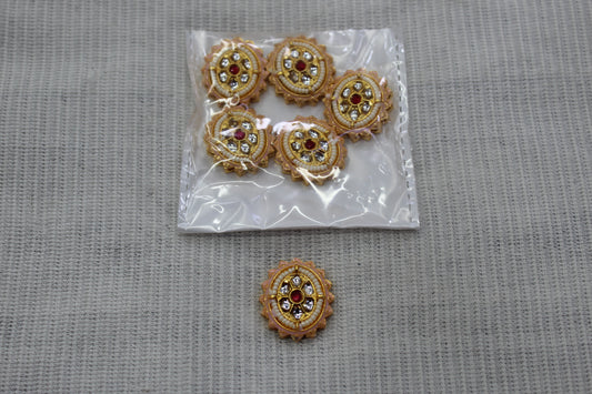 Meenakari Raw Material Loose Beads Spacers, Connectors, Components for Jewellery Making |Size