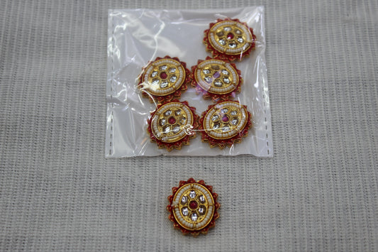 Meenakari Raw Material Loose Beads Spacers, Connectors, Components for Jewellery Making |Size