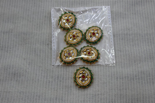 Meenakari Raw Material Loose Beads Spacers, Connectors, Components for Jewellery Making |Size