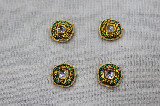 Meenakari Raw Material Loose Beads Spacers, Connectors, Components for Jewellery Making |Size