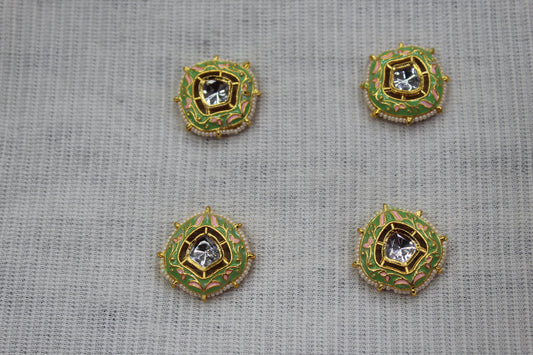 Meenakari Raw Material Loose Beads Spacers, Connectors, Components for Jewellery Making |Size