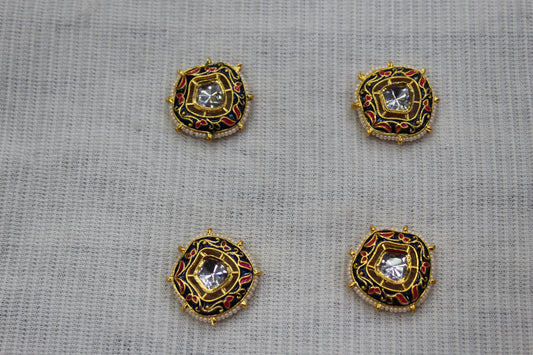 Meenakari Raw Material Loose Beads Spacers, Connectors, Components for Jewellery Making |Size