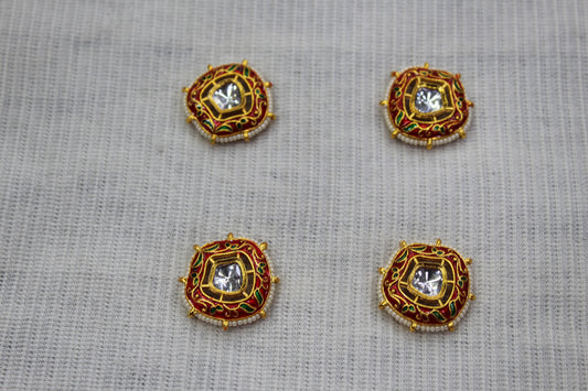 Meenakari Raw Material Loose Beads Spacers, Connectors, Components for Jewellery Making |Size
