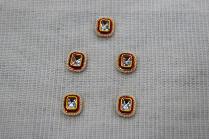 Meenakari Raw Material Loose Beads Spacers, Connectors, Components for Jewellery Making |Size