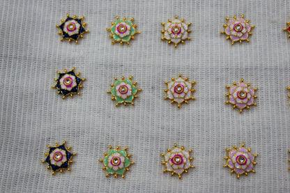 Meenakari Raw Material Loose Beads Spacers, Connectors, Components for Jewellery Making |Size :