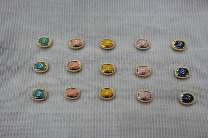 Meenakari Raw Material Loose Beads Spacers, Connectors, Components for Jewellery Making |Size :