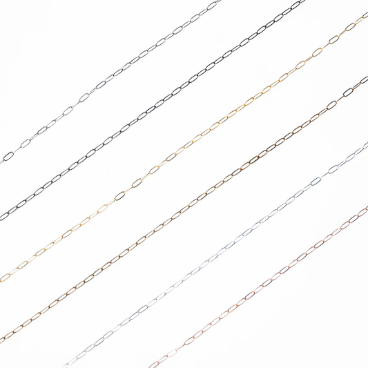 Golden Silvar rose gold and Nikil anti tarnish Chain size 4  mm