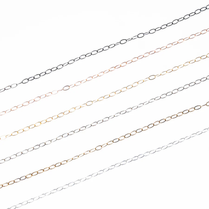 Golden Silvar rose gold and Nikil anti tarnish Chain size 4  mm