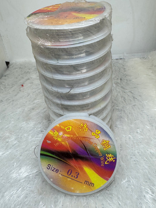 Metal wire 0.3 mm silvar