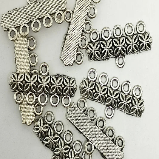 Silver metal spacer beads