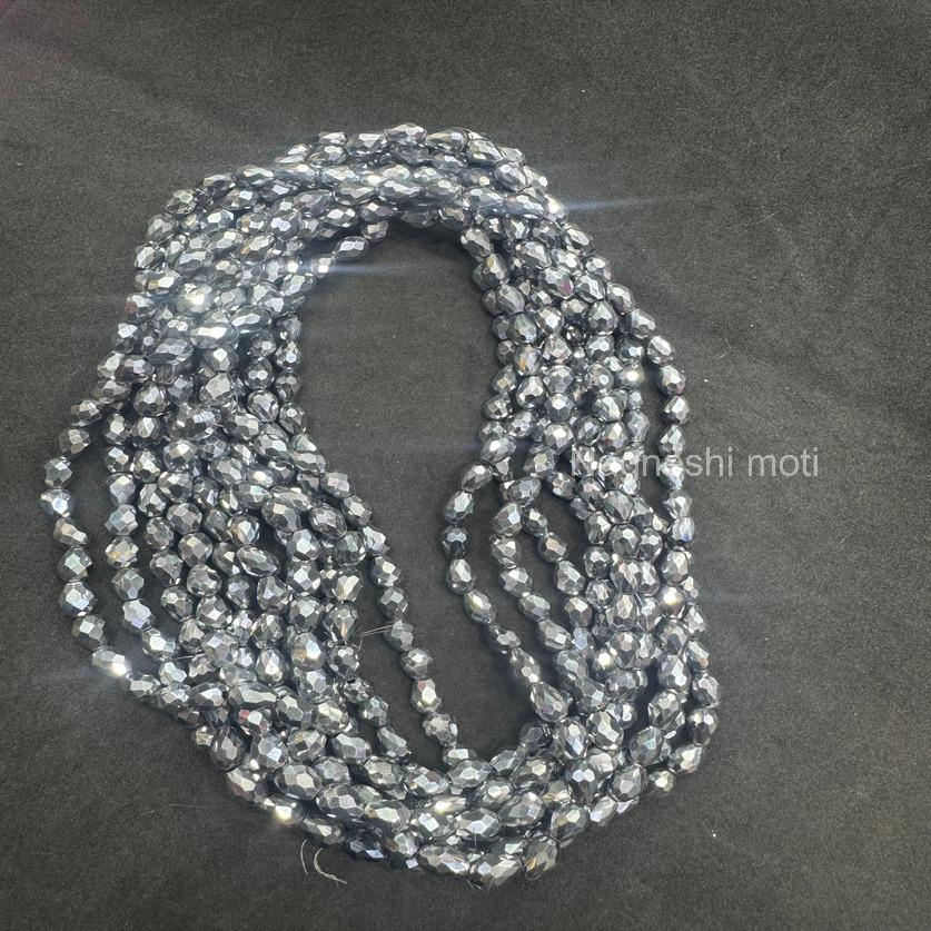 Elegant drop glass Beads 5@7