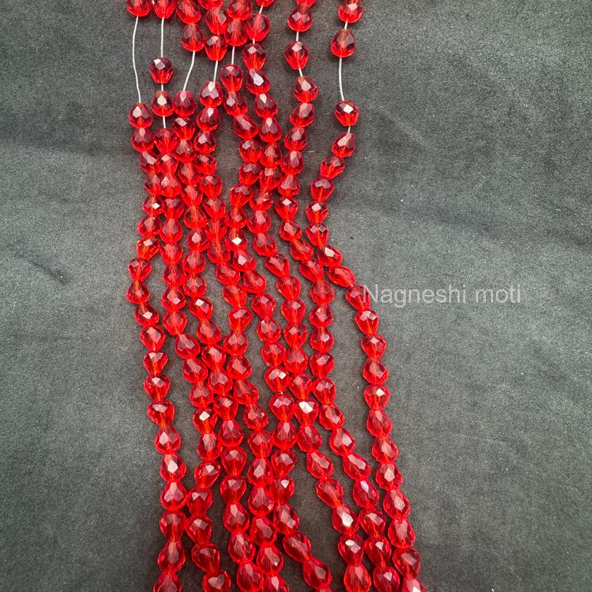 Elegant drop glass Beads 5@7