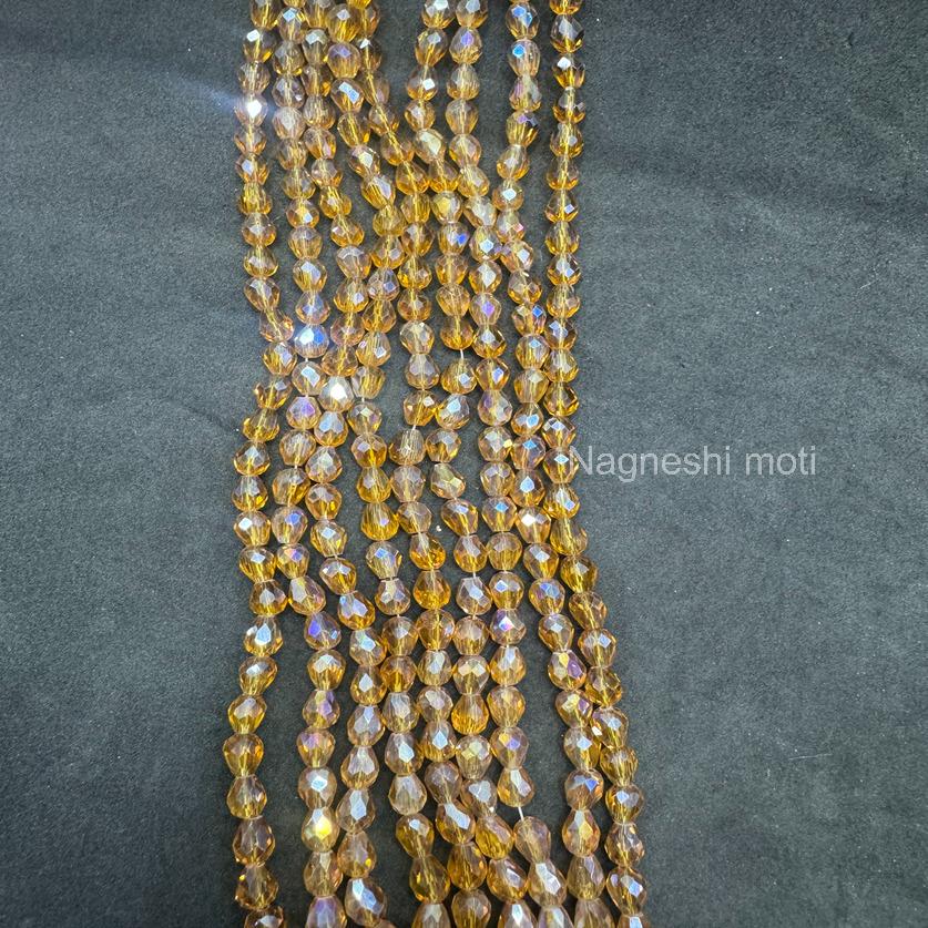 Elegant drop glass Beads 5@7