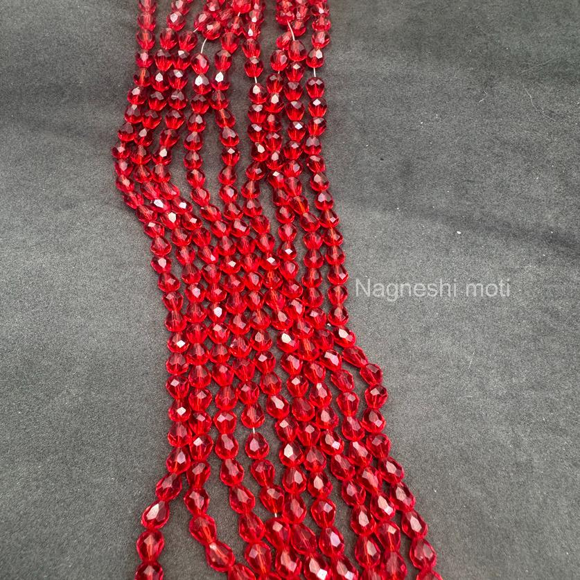 Elegant drop glass Beads 5@7