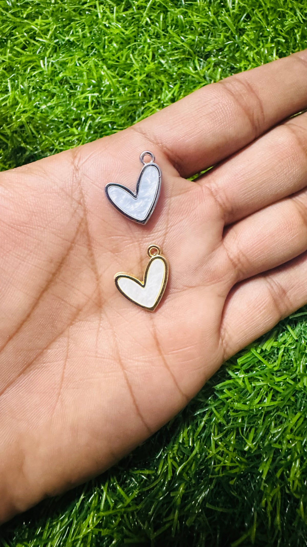 Anti-Tarnish lovely Heart charm - Available in Gold & Silver