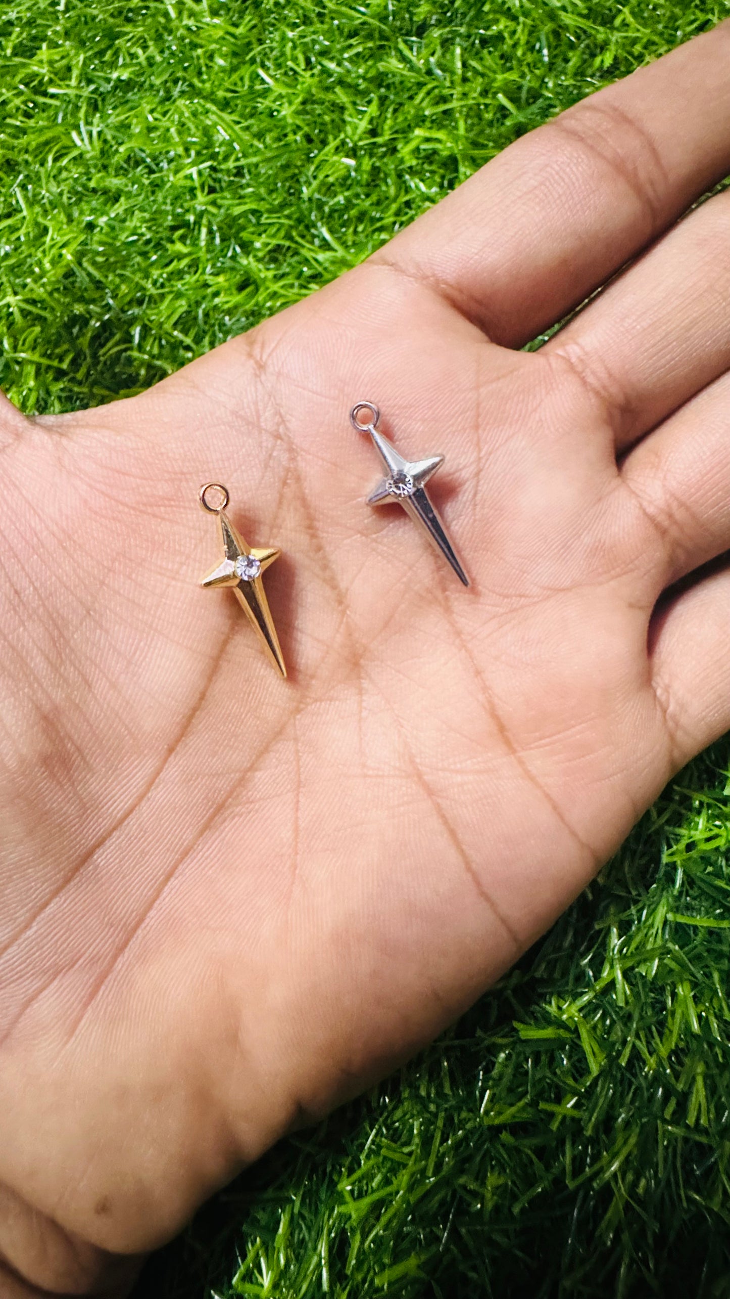 Anti-Tarnish Small Cross Charm - Available in Gold & Silver