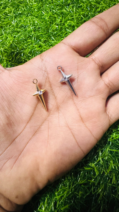 Anti-Tarnish Small Cross Charm - Available in Gold & Silver