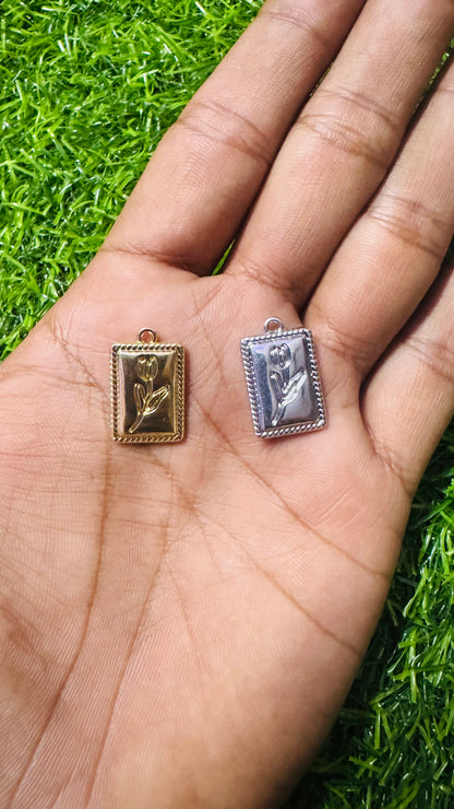 Anti-Tarnish Rose Charm - Available in Gold & Silver