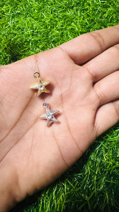 Anti-Tarnish Star Fish charm - Available in Gold & Silver
