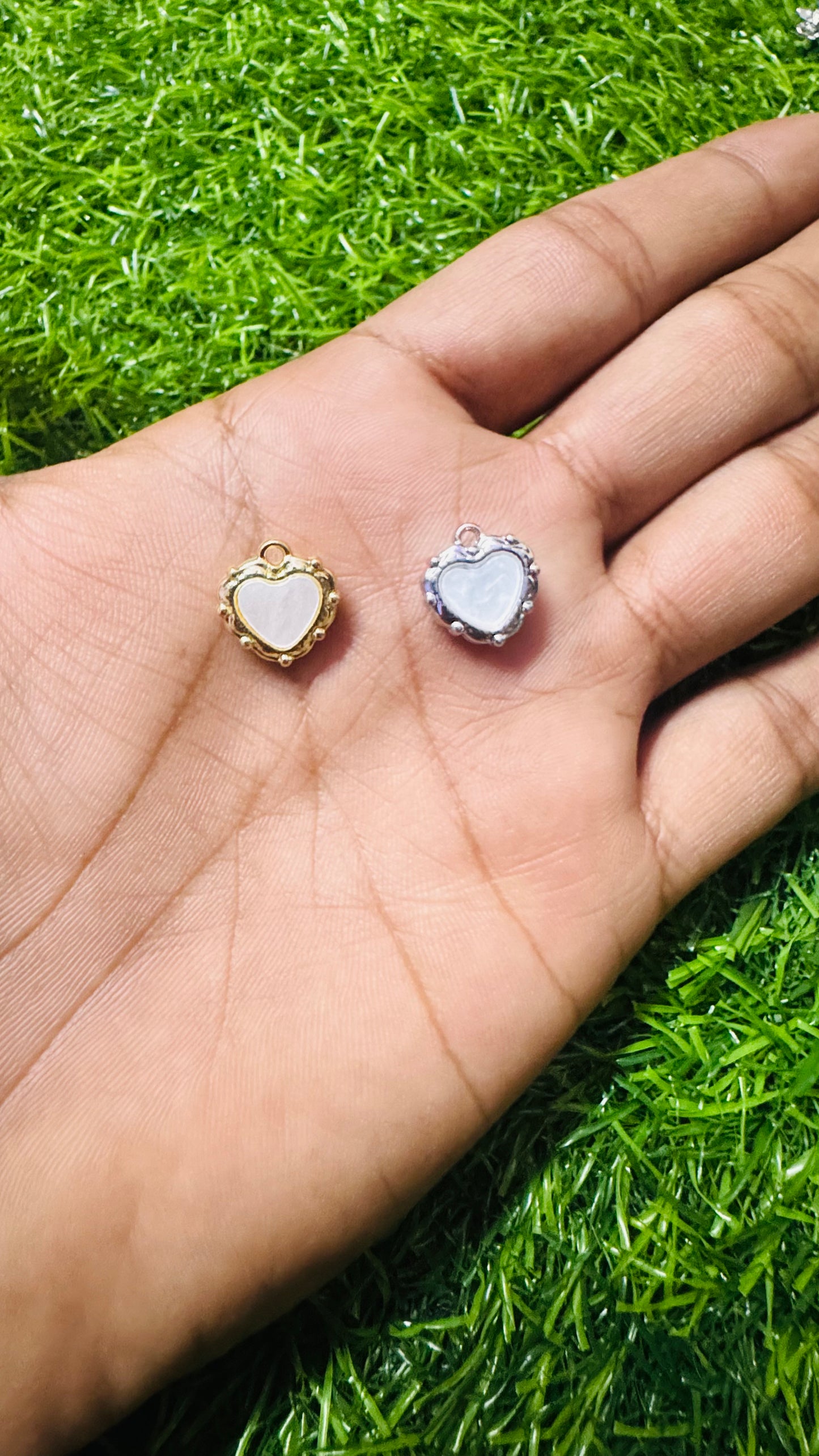 Anti-Tarnish lovable Heart charm - Available in Gold & Silver
