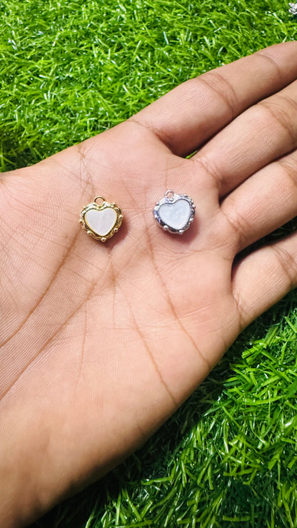 Anti-Tarnish lovable Heart charm - Available in Gold & Silver