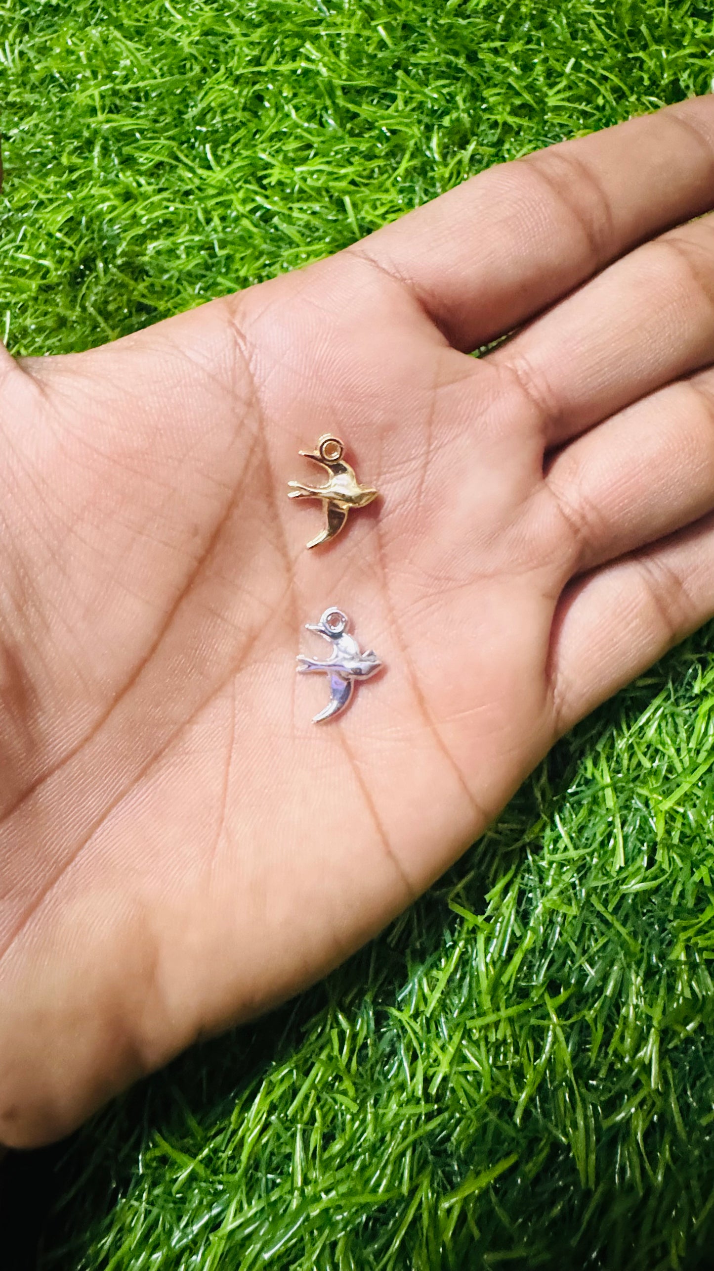 Anti-Tarnish Bird charm - Available in Gold & Silver