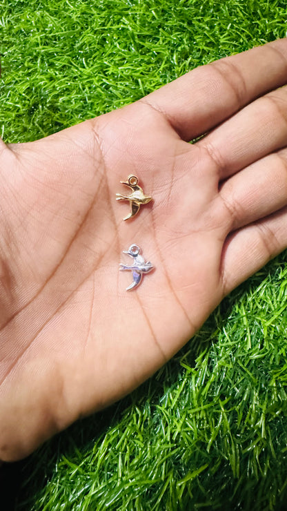 Anti-Tarnish Bird charm - Available in Gold & Silver