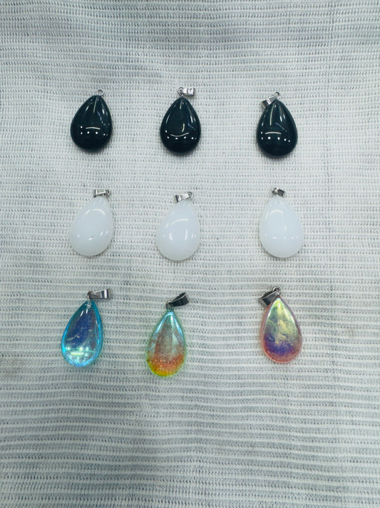 Drop Glass charms 20 mm