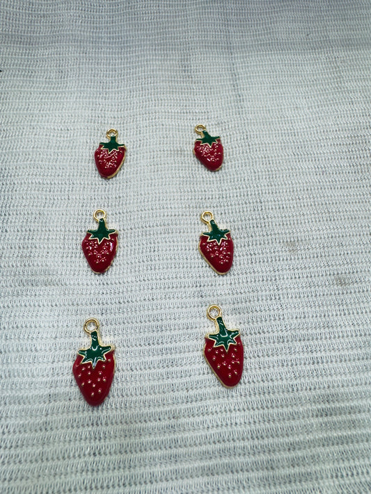 Enamel Charms Strawberry