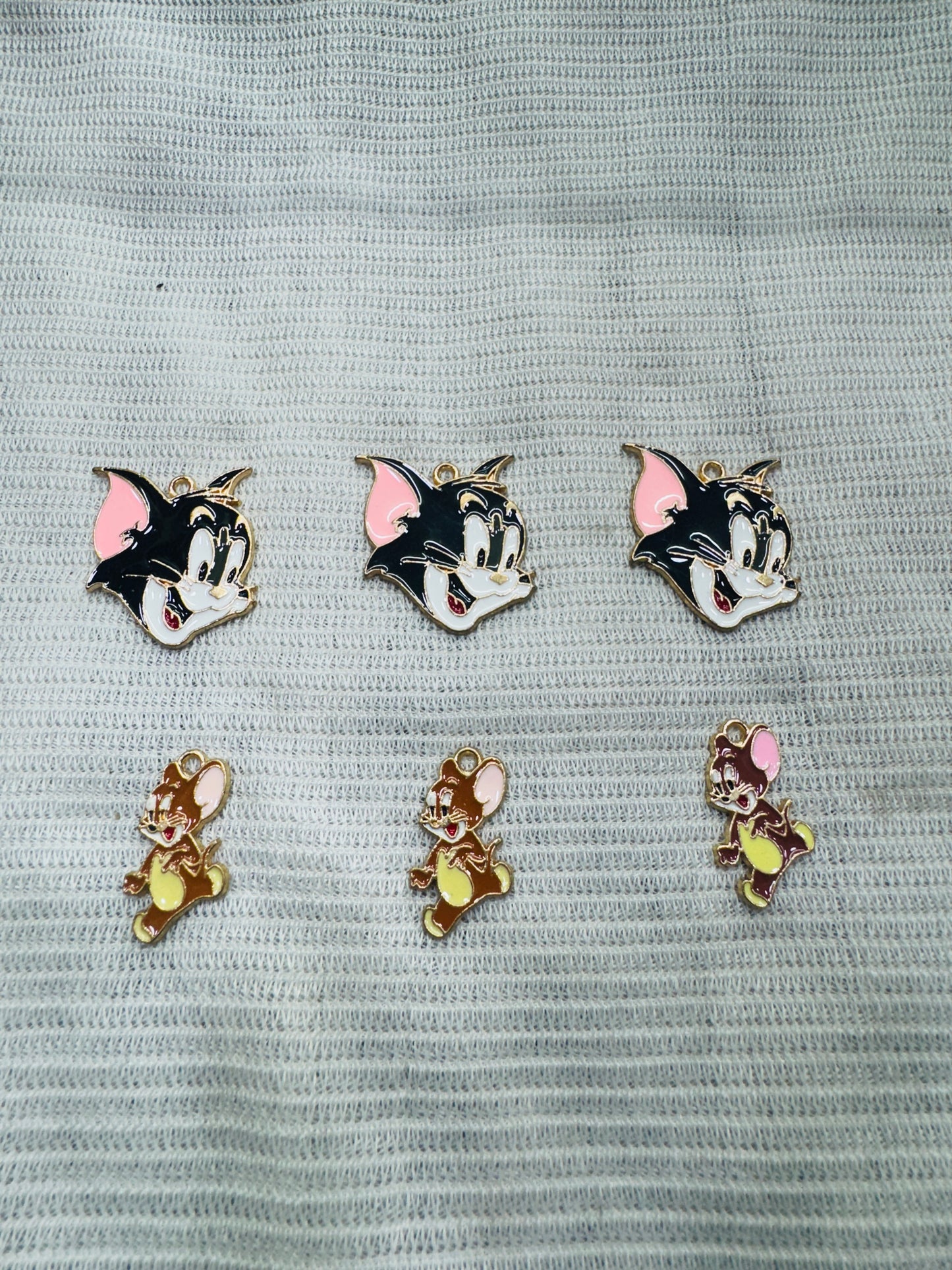 Enamel Charms Tom and Jerry set