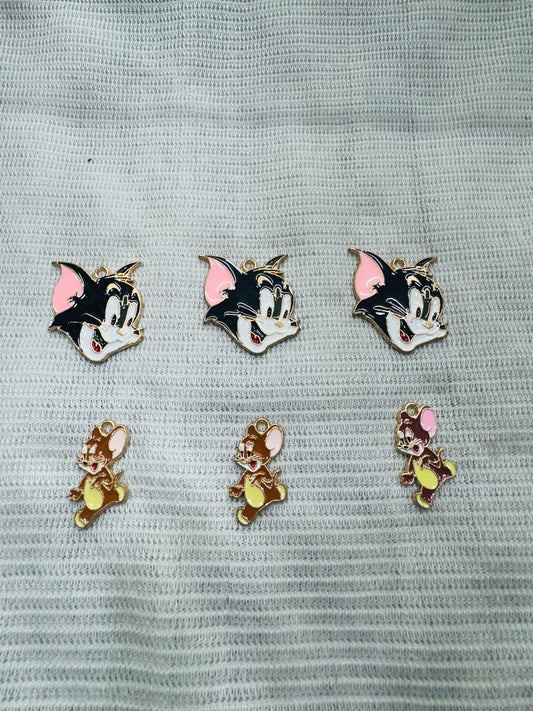 Enamel Charms Tom and Jerry set