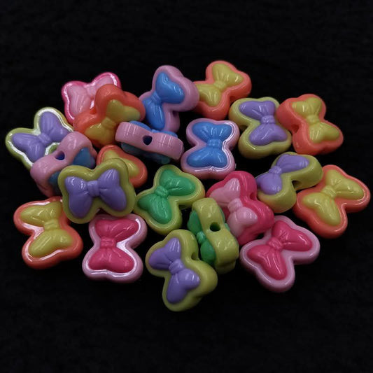 Plastic multi butterfly beads