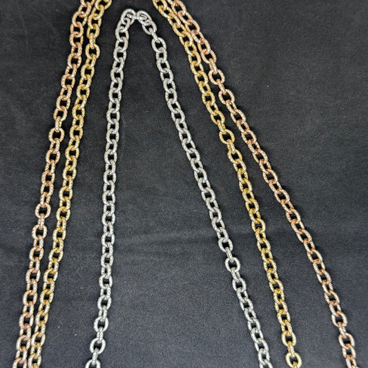 Golden Aluminium Metal Chain size 5 mm