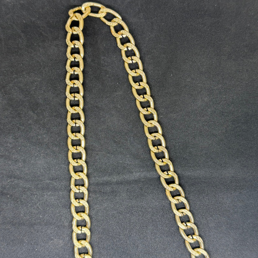 Golden Aluminium Metal Chain 11@15  mm size