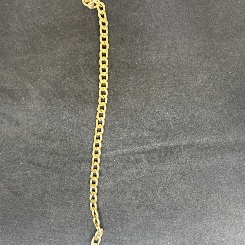 Golden Aluminium Metal Chain size 8 mm zig zag