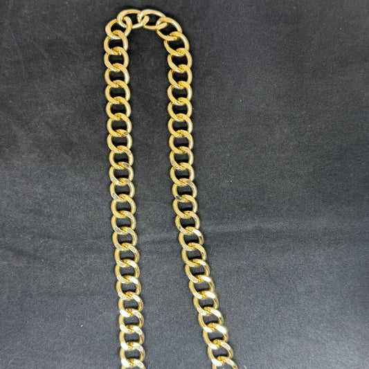 Golden Aluminium Metal Chain size 16 mm