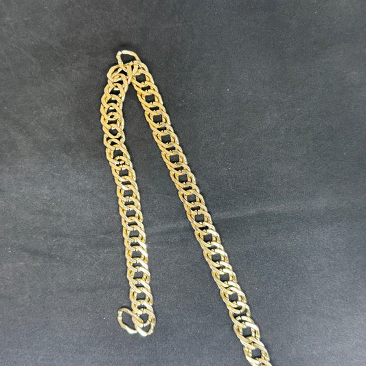 Golden Aluminium Metal Chain 16 mm curve design