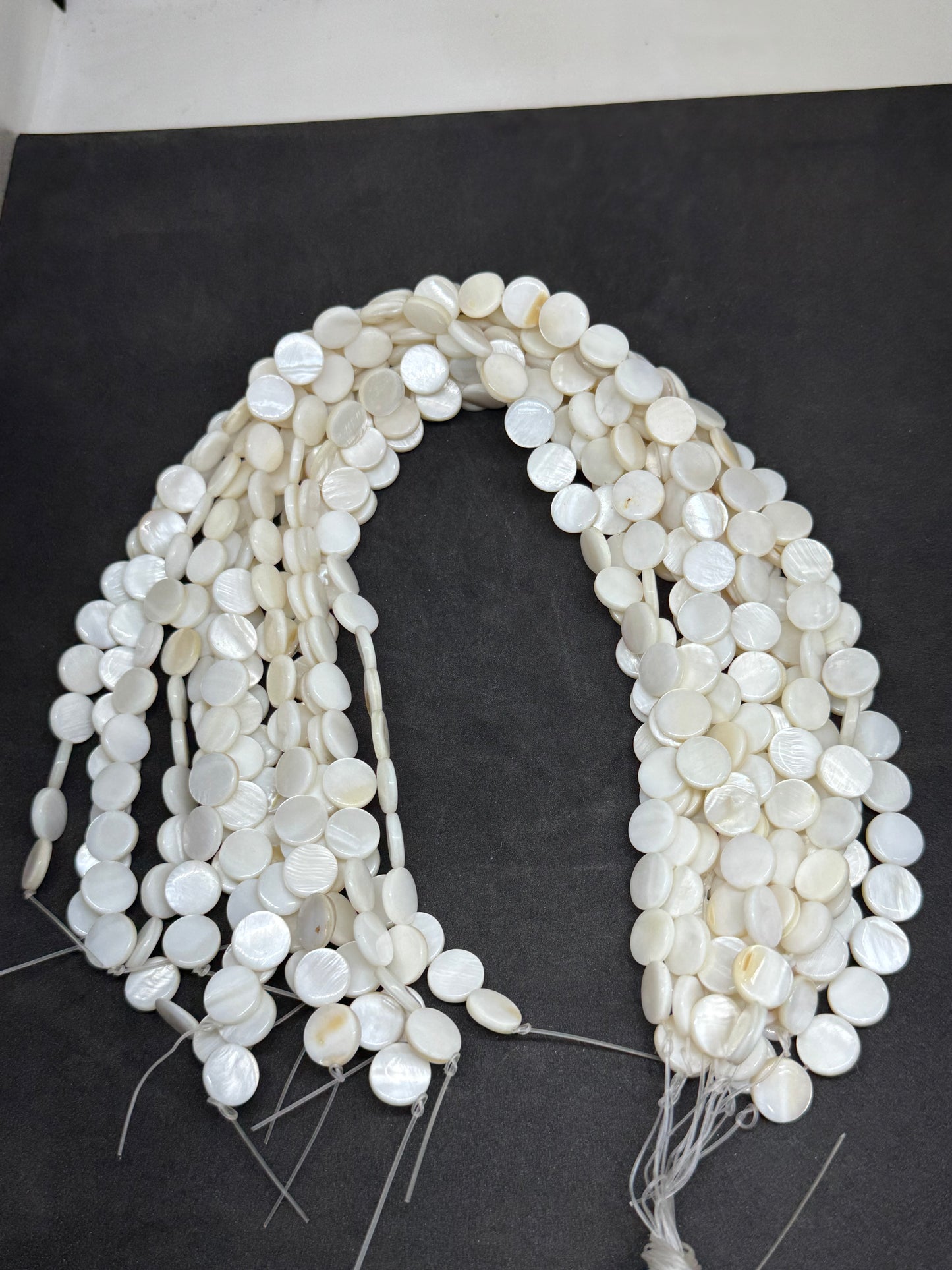 Mop shall round beads  12 mm